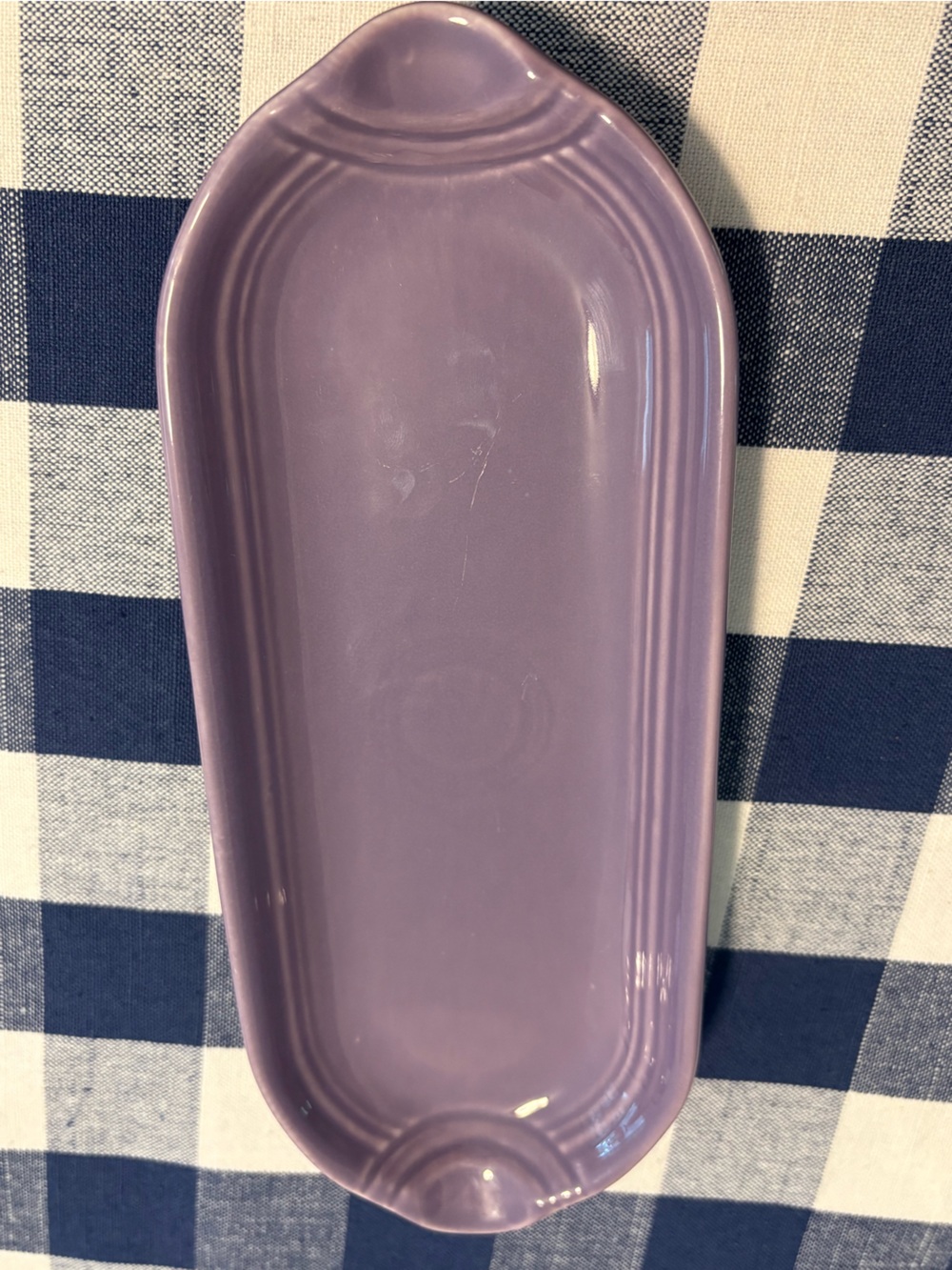 Fiestaware utility or relish tray, Lilac, Fiesta,